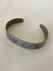 Vintage Mexico Alpaca Engraved Bangle Jewelry Not specified