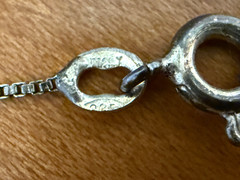 Vintage Sterling Silver 925 Viking Ship Pendant & 20 inch Necklace from Italy