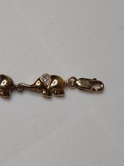 7.5 Inch Elephant Link Bracelet
