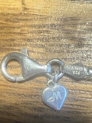MA Michael Anthony Kay 925 Sterling Silver Charm Bracelet Italy 5 Charms Angel