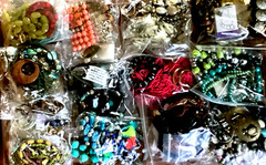 1/2LB Jewelry TREASURE Estate Lot with a Boho, Beach, Gypsy Theme ALL WEARABLE