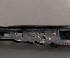 VINTAGE STERLING SILVER 925 MARCASITE MALACHITE BAR PIN BROOCH