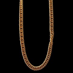 Bellezza Cuban Link Chain Gold Plated 20″ Necklace Vintage Classic Elegant Italy