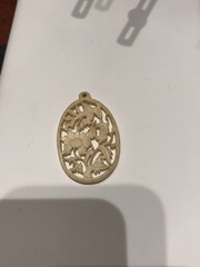 Vintage Hand Carved Pendant