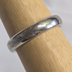 Vtg Sterling Silver H.F.B Bangle 15.97g Fine Jewelry 7″ Etched Floral Design