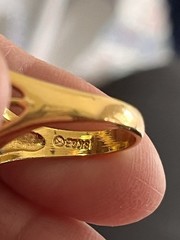 18 Kt GE Gold Electroplated Ring Size