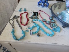 Ralph Lauren Vintage Style Southwestern Turquoise & Silver Jewelry Pieces