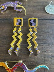 Vintage Laurel Burch Jewelry Lot Earrings Brooch Pin Pendant 1990s 1980s