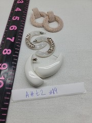 Vintage Earring Lot Of 3 Pierced Loops Studs