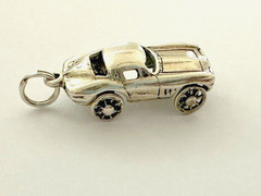 Vintage Sports Car Sterling Silver Charm – wheels turn