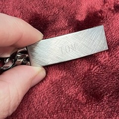 Vintage Speidel Link ID Bracelet Rhodium Electroplated USA Engraved Tom 8-27-68