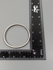 Vintage Pewter Mom Angel Love Bangle Bracelet 8.5 in