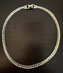 Original Vintage CORO Pegasus Gold Tone Necklace. 15.75″ 1950s. Item #410