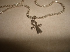 Vintage 925 Italy Sterling Silver 18″ Rope Chain Little Cross Pendant Necklace