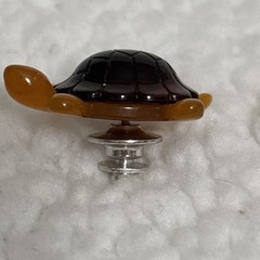 Lot Of 3 Vintage Lucite & Metal Avon Brooches Pins Turtle Dragonfly & Butterfly