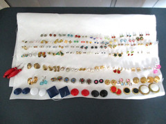 100 Pierced Earrings Sets Vtg to Mod Wearable Unsigned.