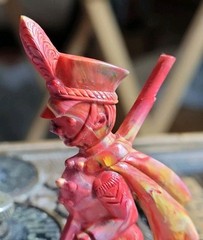 Vintage Plastic Novelty Pin Marching Soldier 1940s 1950s