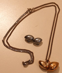 Vintage 3D Football Charm Necklace Gold Silver Tone Sports Jewelry 4 Pendants
