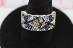 Dragonfly Gemstone Ring Sterling Silver