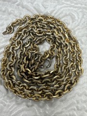 Vintage Gold Tone Double Rolo Chain Link 30”Necklace