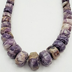 VTG 925 DTR Mine Finds Jay King Necklace 21in Dream Chevron Amethyst Rondelles
