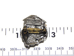 BIRDS AND BLOOMS pin brooch 1997 VINTAGE 1 1/4″ pewter Bird with Birdhouse