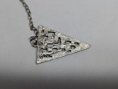 Upside Down Triangle Pendant Choker Necklace Geometric Hipster Chain Charm
