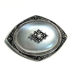 Pair of Silver Tone Brooches Bird & Nest w/Faux Pearl Eggs + Avon Brooch/Pendant
