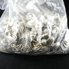 Vintage To Now ALL SILVER TONE Craft/Junk Jewelry Lot 4.12 Redesign DIY Create