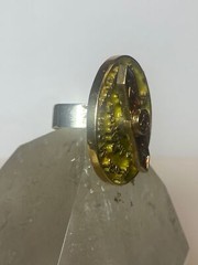 Yes No ring size 7.75 spinner band sterling silver band women