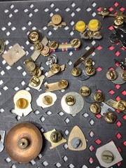 Lot Over 40 Pins Mostly Military Pins Militaria Lot AAB 16
