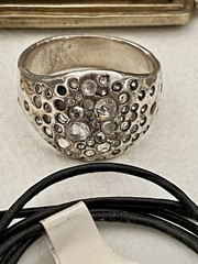 Vintage Waxing Poetic Sterling Silver/Brass Charms Heart Love
