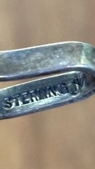 Vtg Sterling Calla Lily 5 Link 7″ Bracelet Mid Century Nouveau Revival 26.5g