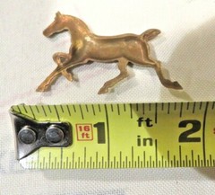 Metal Running Horse Stamped Jewelry/Crafts 1 3/4″ x 1 1/8″ Pictures