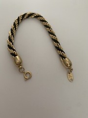 Vintage TRIFARI Bracelet Yellow Gold Tone 7 2/4 In (33)
