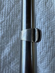 Vintage Anna Greta Eker Modernist Sterling Silver Ridged Adjustable Ring Size 6