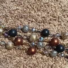 Vintage Vendome Chic 5 Strand Beaded Necklace EUC
