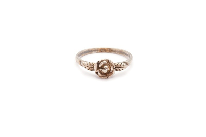 Vintage Sterling Silver 925 Flower Ring Size 6.25