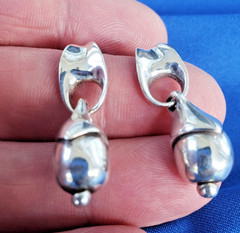 ORIGINAL Designer 925 Sterling Silver Dangle Drop Earrings Jewelry Gift Woman