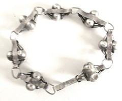 VINTAGE MEXICO STERLING TENNIS BRACELET, 6.25 INCHES WRIST, 1/2 INCH WIDE