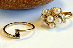 Vintage Avon Ring Lot of 6 from the 70’s 80’s Various Adjustable Sizes see photo