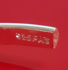 VTG FAS 925 Faceted Hoop Earrings 1.25in Sterling Silver 3g Classic Polished