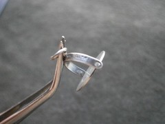 “I Love You” Spinner Vintage Sterling Silver Bracelet Charm Pendant 1.1g