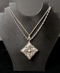 VintagePendant Necklace by Celebrity 30” long Boho Gothic Hippie Biker Costume