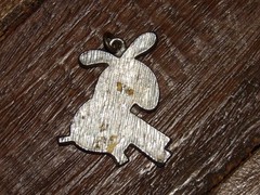 Vintage Retro 1970’s-1980’s Enamel Abstract DONKEY Metal CHARM