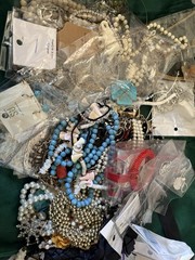 Vintage & New W Tag Craft Wear Repair Lot Jewelry 4 1/2 Pounds Stainless Rings +