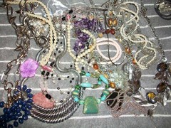 Vintag- Now Mystery Jewelry Bags – Mostly Silver Toned – All Wearable!