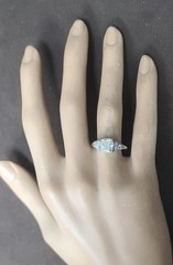 Vintage Platinum Engagement Ring 1.71ct.Natural Cushion Diamond GIA Cert 1930’s