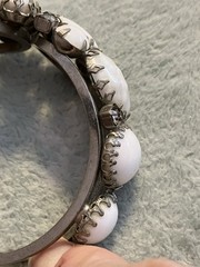Vintage Juliana DeLizza And Elster Clamper Bracelet And Matching Clip Earrings