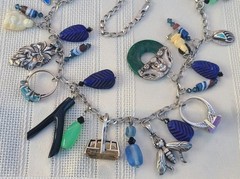 Vintage Sterling Silver Talisman Charm Necklace, Green Man, Buddhas, Rings &MORE
